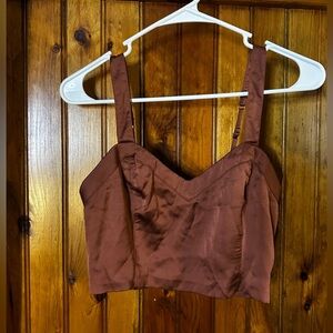 Abercrombie & Fitch crop top size small‎ rust colored